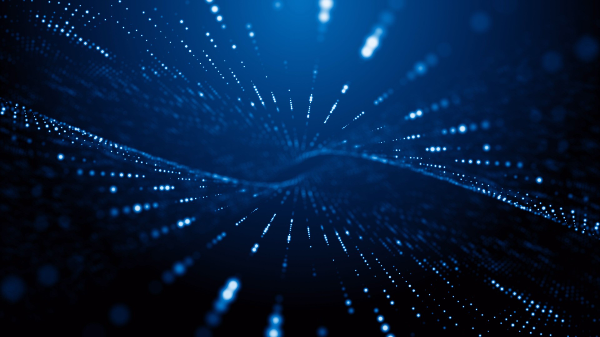 Business corporate abstract particles digital technology AI clean presentation broadcast background